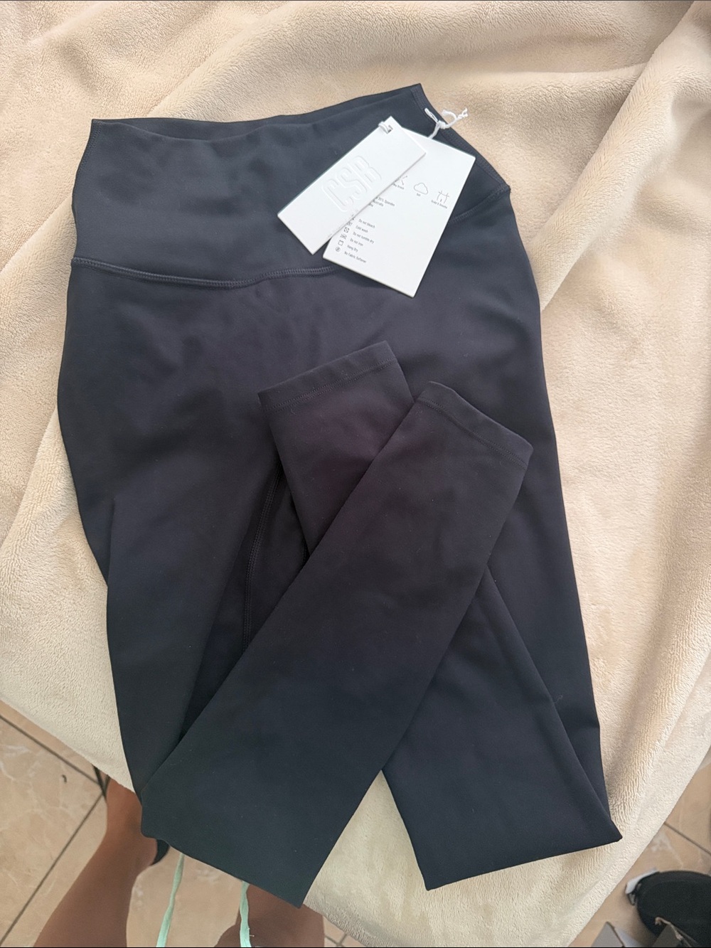 NWT High-Waist Black Leggings